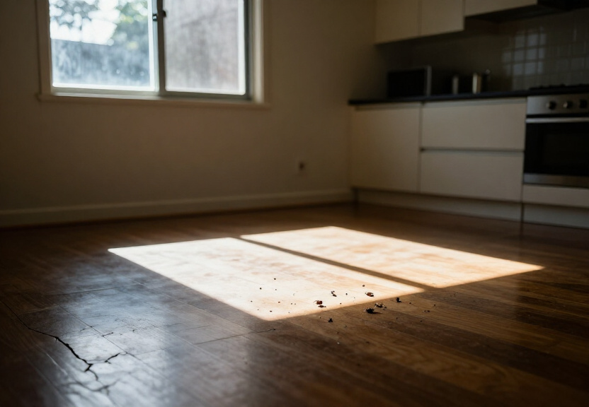 Termite damage in a Padstow home before treatment